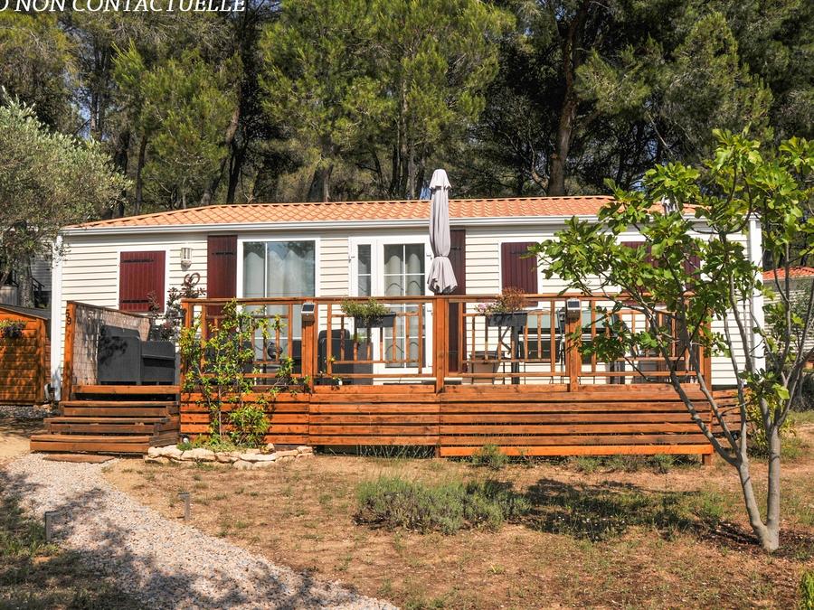Mobilhome 6 personnes - Baltimore PREMIUM -2 chambres 40m²- *Clim, terrasse, TV* 0