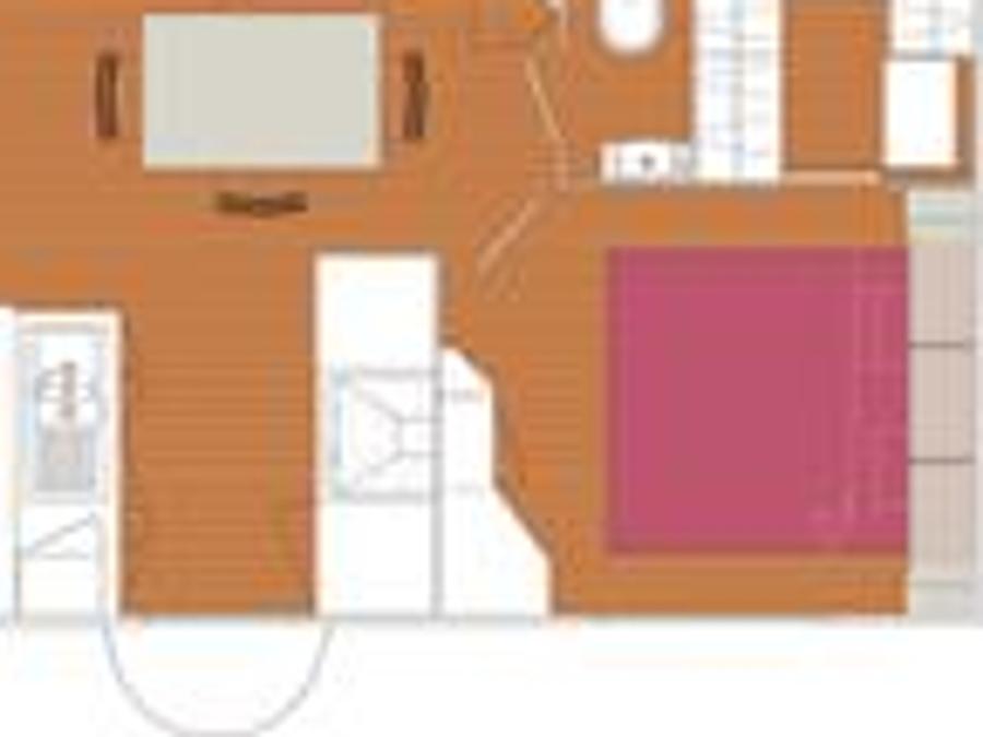 Mobilhome 6 personnes - Madison PREMIUM -2 chambres 40m²- *Clim, terrasse, TV* 8