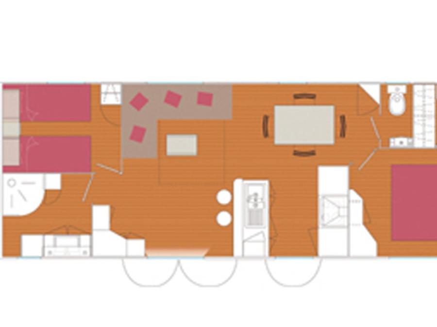 Mobilhome 6 personnes - Madison PREMIUM -2 chambres 40m²- *Clim, terrasse, TV* 7