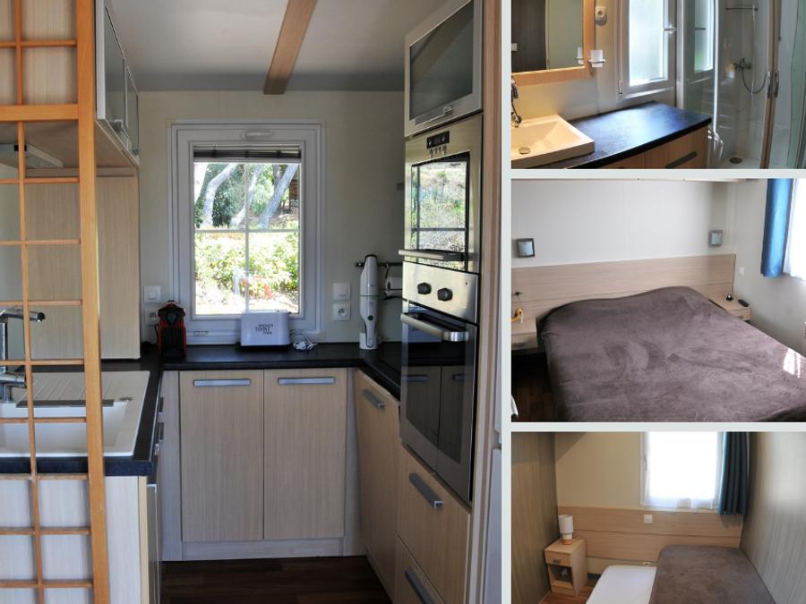 Mobilhome 6 personnes - Charleston PREMIUM -2 chambres 40m²- *Clim, terrasse, TV* 2