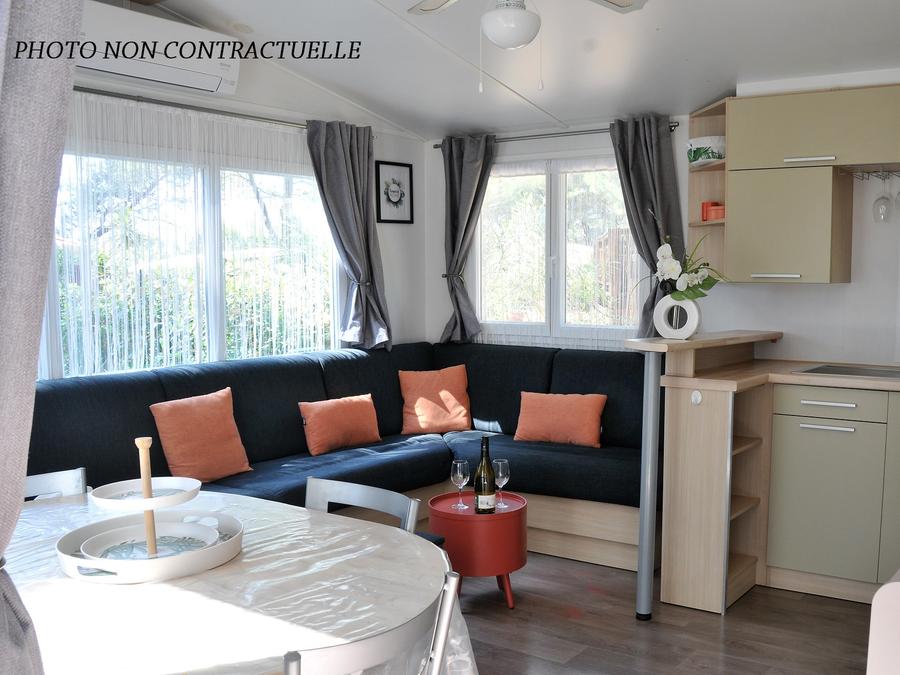 Mobilhome 4 personnes - Maldives CONFORT -2 chambres 30m²- *Clim, terrasse, TV* 1