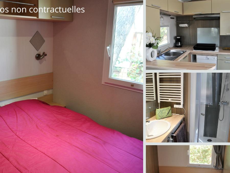 Mobilhome 4 personnes - Maldives CONFORT -2 chambres 30m²- *Clim, terrasse, TV* 3