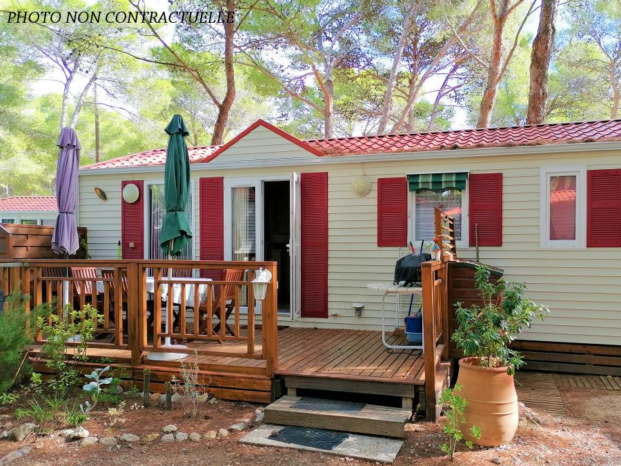 Mobilhome 4 personnes - Maldives CONFORT -2 chambres 30m²- *Clim, terrasse, TV* 0