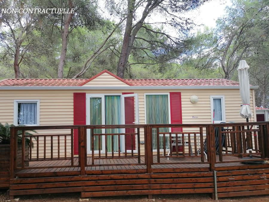 Mobilhome 6 personnes - Florès 3 CONFORT -3 chambres 32m²- *Clim, terrasse, TV* 0