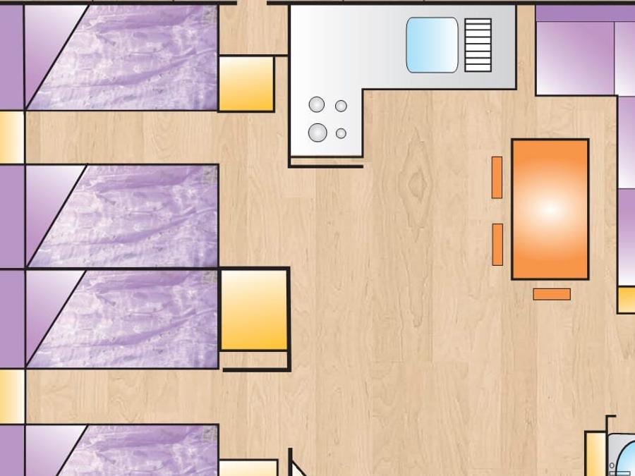 Mobilhome 6 personnes - GRAND 5