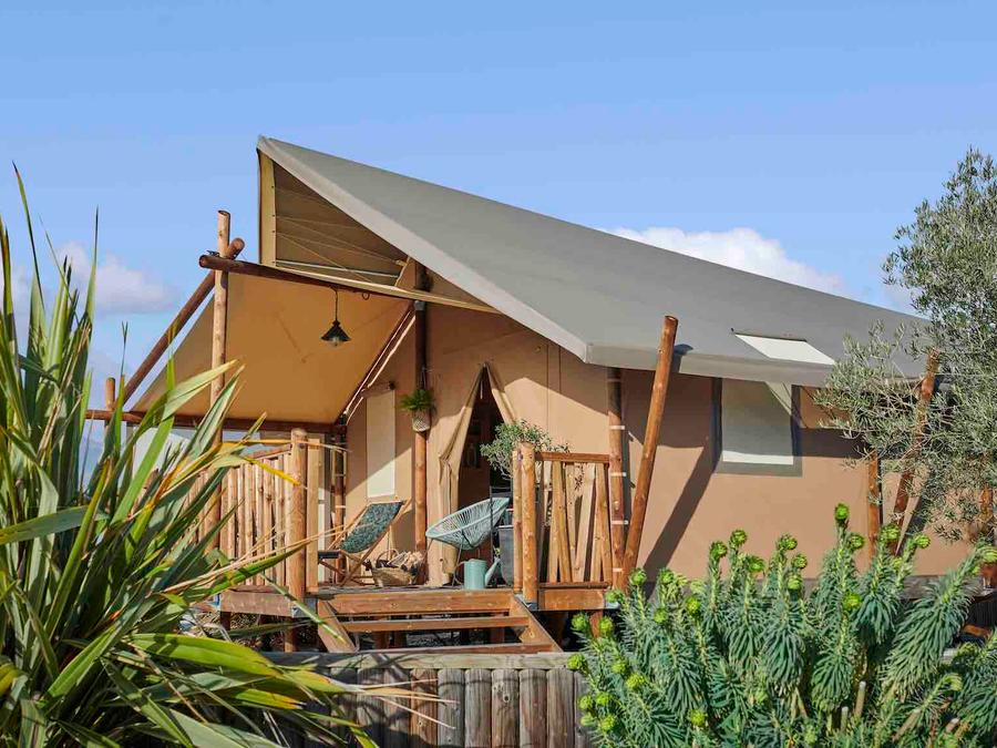 Tente en toile et en bois 4 personnes - tente Jungle Lodge 0