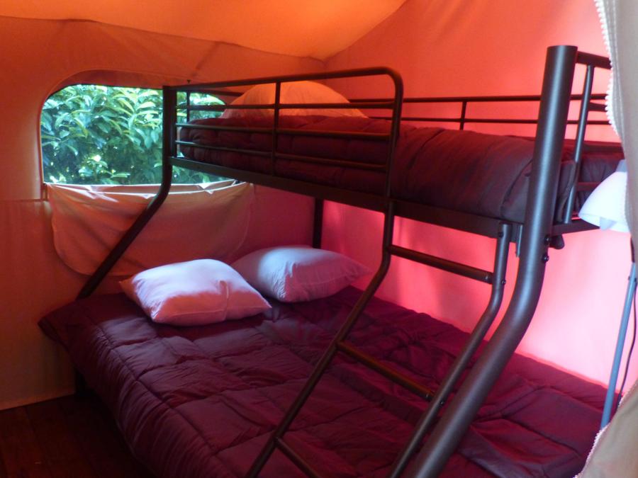 Lodge 5 personnes - Tente Lodge VICTORIA 20m² + 10m² terrasse couverte 3