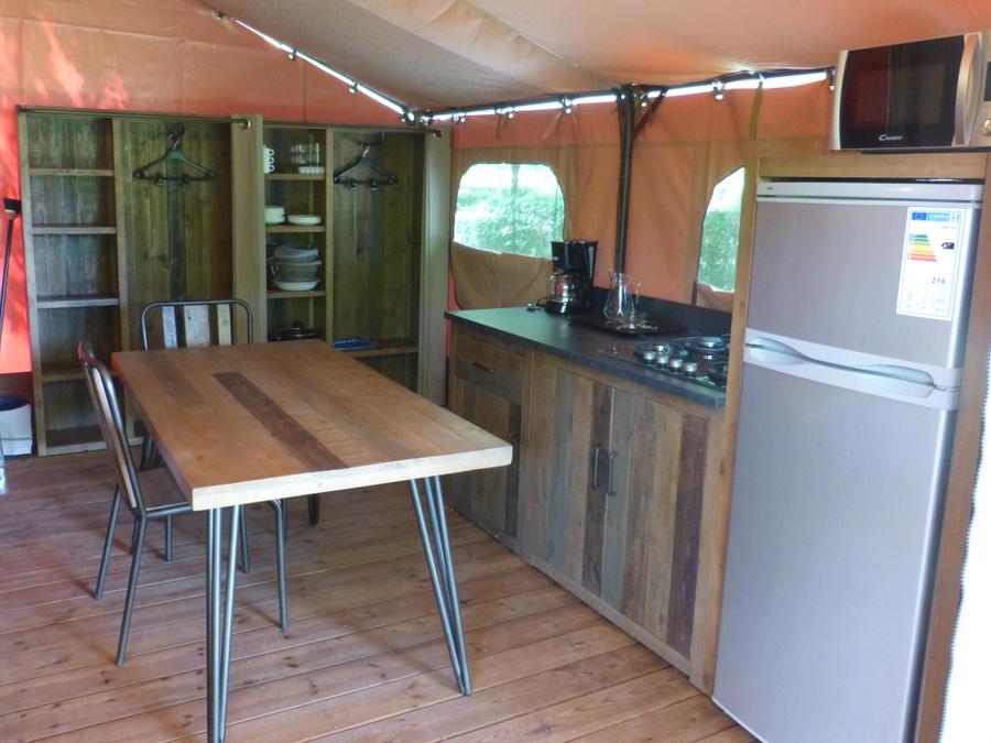 Lodge 5 personnes - Tente Lodge VICTORIA 20m² + 10m² terrasse couverte 1