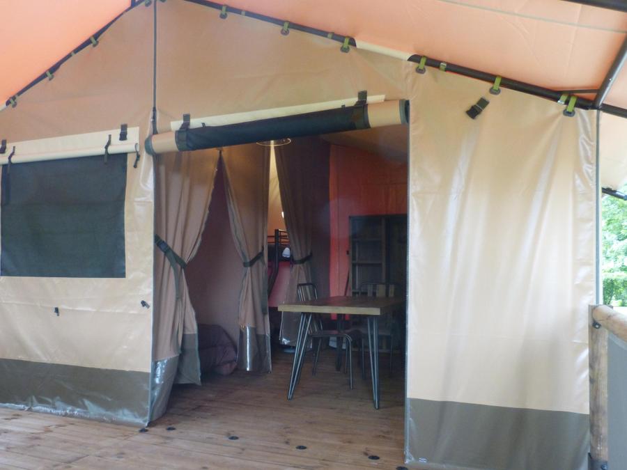Lodge 5 personnes - Tente Lodge VICTORIA 20m² + 10m² terrasse couverte 0
