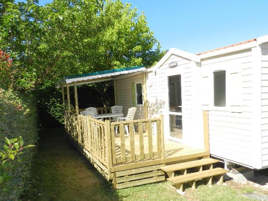 Mobilhome 6 personnes - Mobil home 28m² 2 chambres + 15 m² terrasse semi-couverte 2
