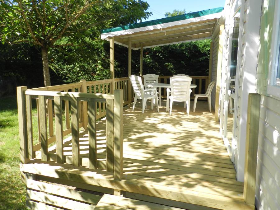 Mobilhome 6 personnes - Mobil home 28m² 2 chambres + 15 m² terrasse semi-couverte 0