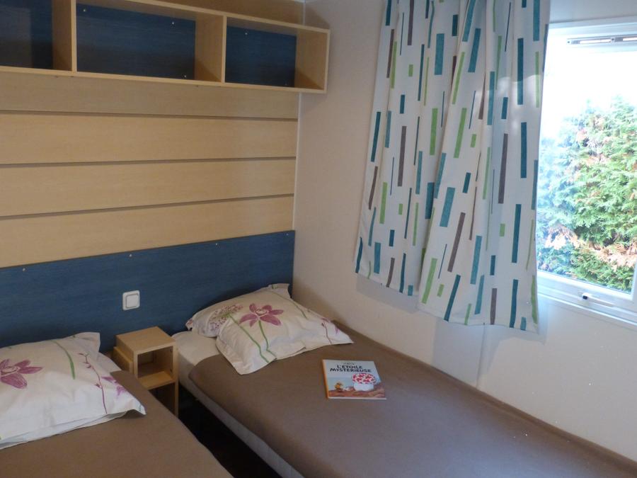 Mobilhome 6 personnes - Mobil home 28m² 2 chambres + 15 m² terrasse semi-couverte 5