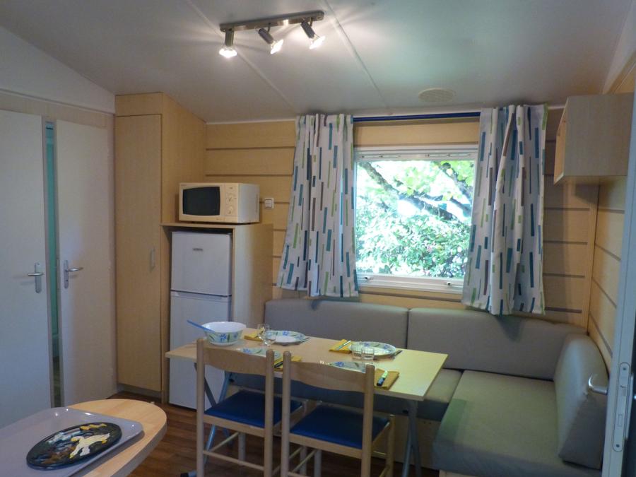 Mobilhome 6 personnes - Mobil home 28m² 2 chambres + 15 m² terrasse semi-couverte 3
