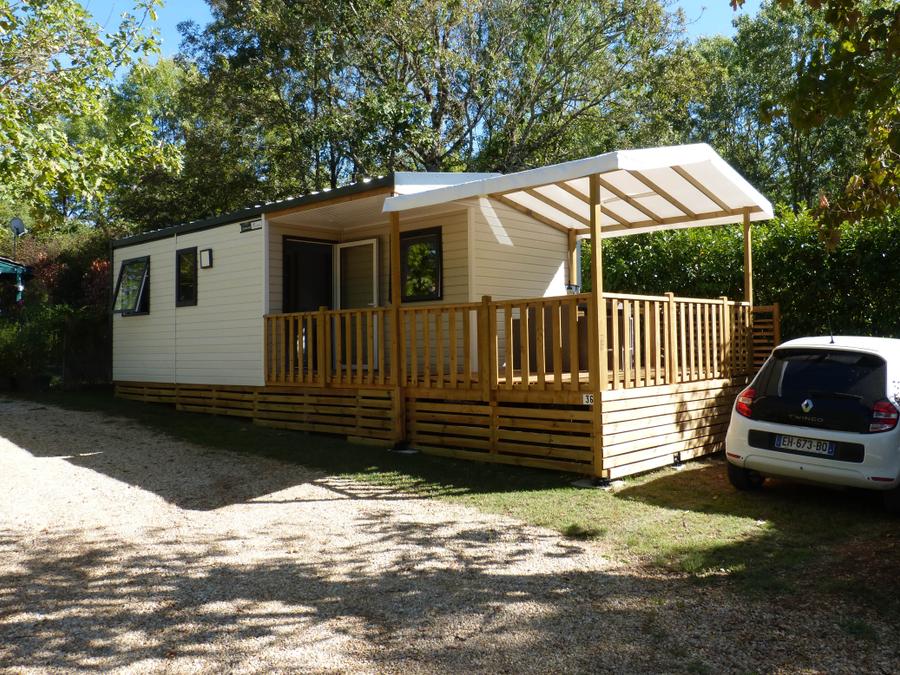 Mobilhome 4 personnes - Mobil home 26m² climatisé - 2 chambres + terrasse couverte 20m² 0