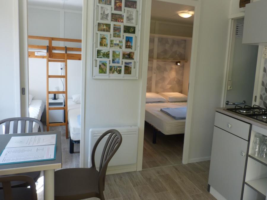 Chalet 5 personnes - Chalet 22m² - 2 chambres + terrasse couverte 10m² 1