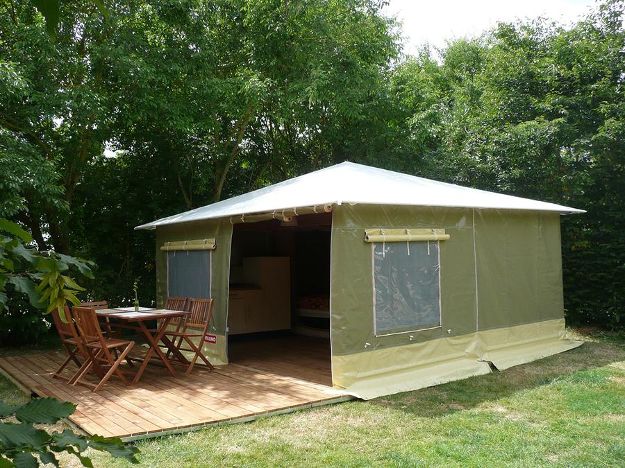 Bungalow toilé 4 personnes - Bungalow toilé - sans sanitaires - 20m² 4 pers 0