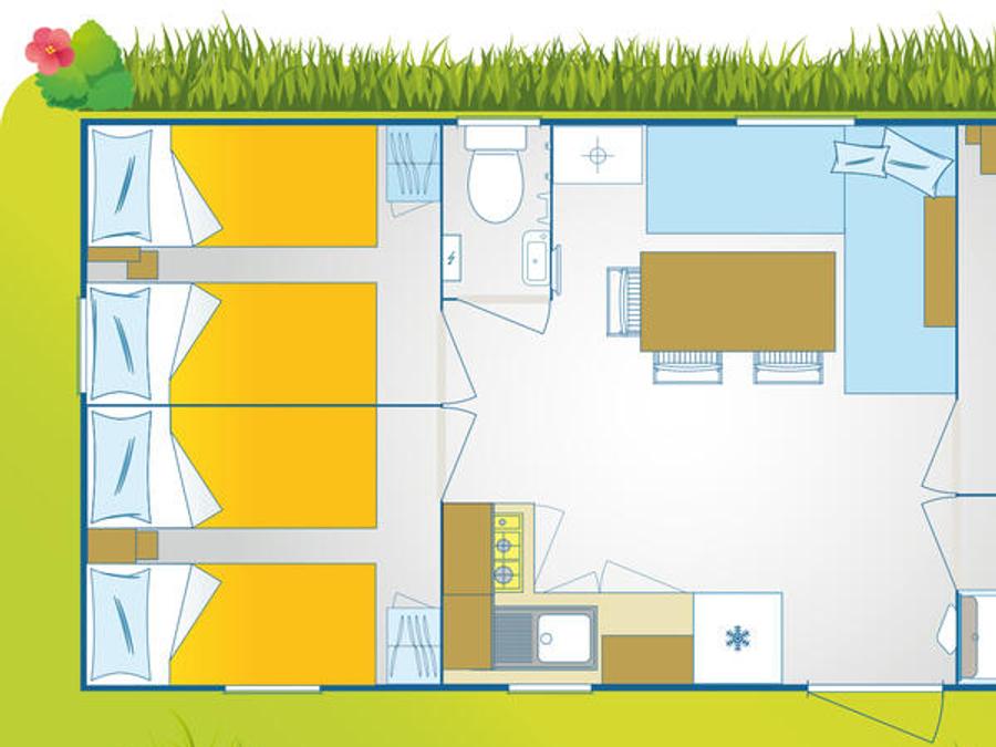 Mobilhome 6 personnes - Happy Premium Suite 21