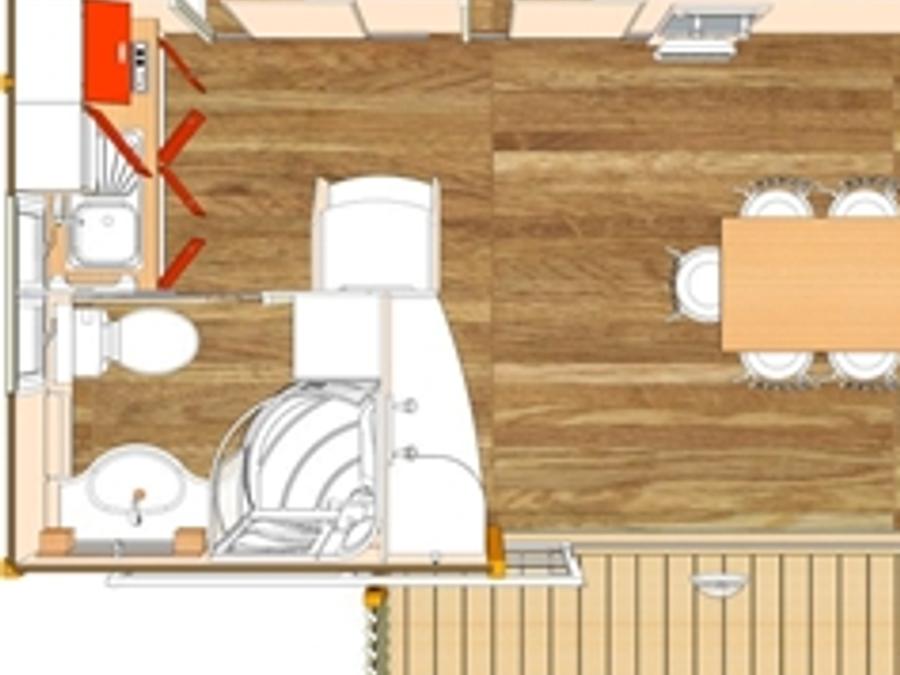Chalet 5 personnes - Moréa - 24m² - 2 chambres 8