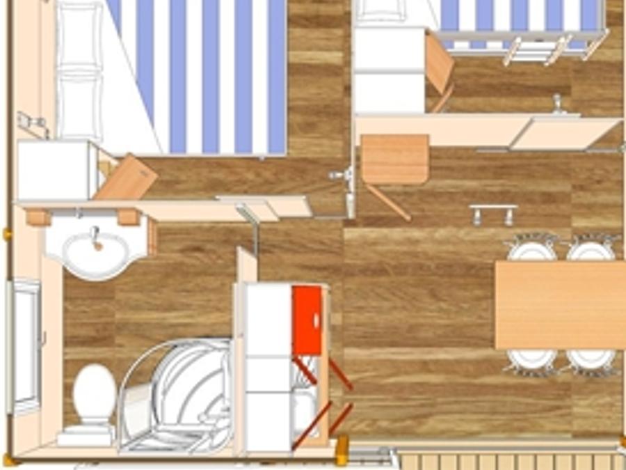 Chalet 4 personnes - Nemo - 20m² - 2 chambres 6