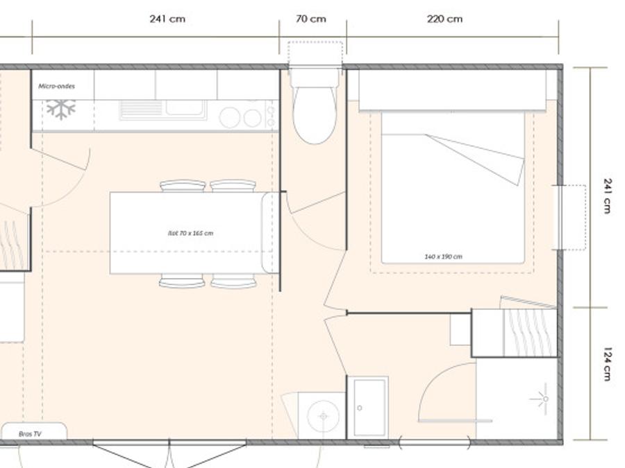 Mobilhome 6 personnes - Cottage Loggia 6