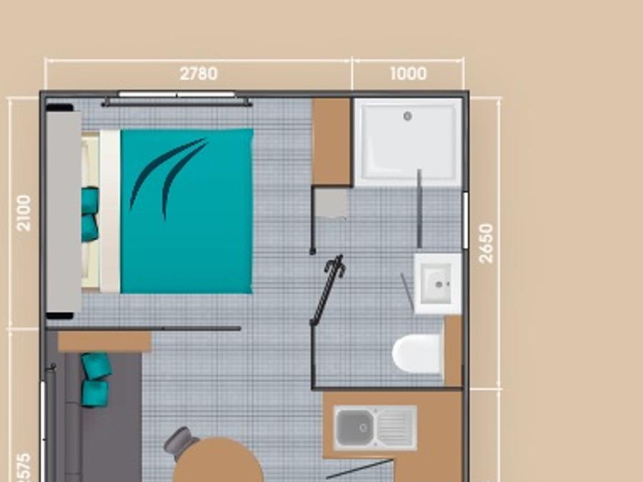 Mobilhome 3 personnes - Bora 6