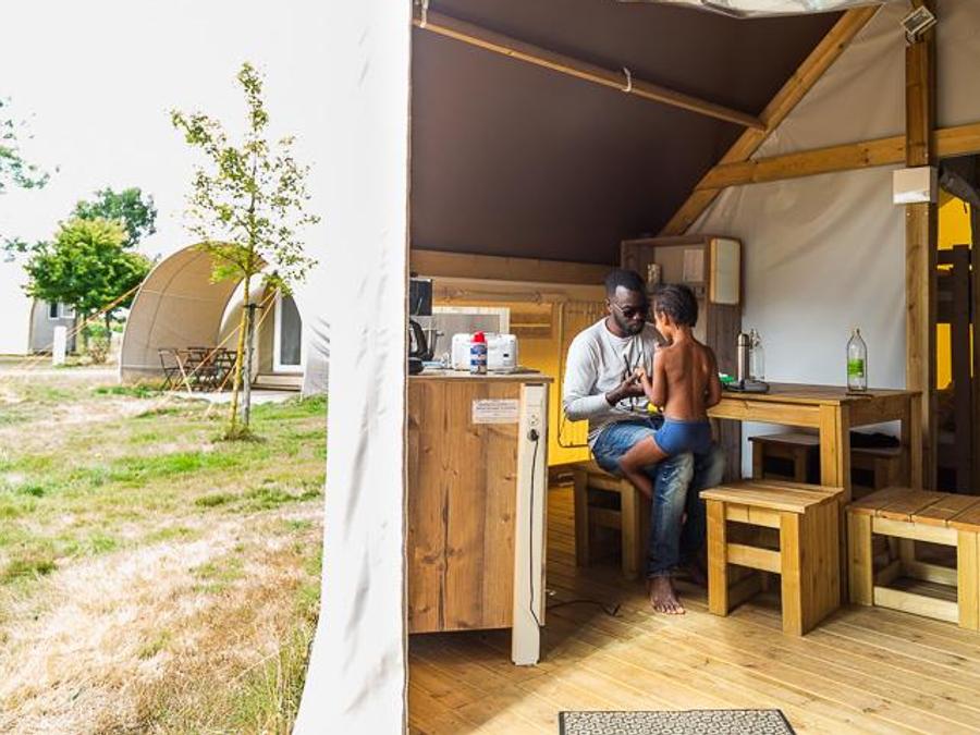 Bungalow toilé 4 personnes - Lodge 21m² (sans sanitaires privatifs) 2/5 pers 1