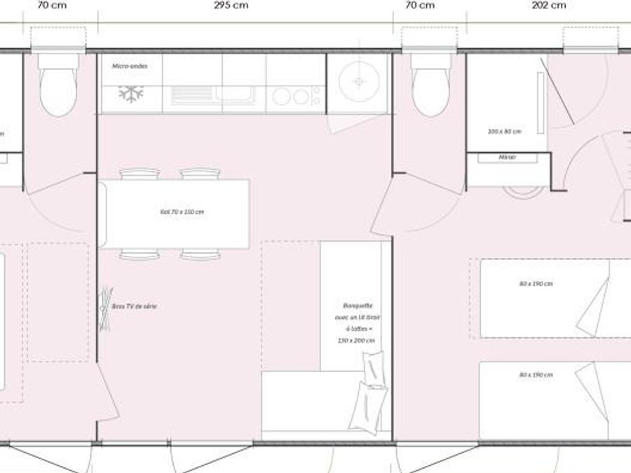 Mobilhome 6 personnes - Ophea Privilège 8