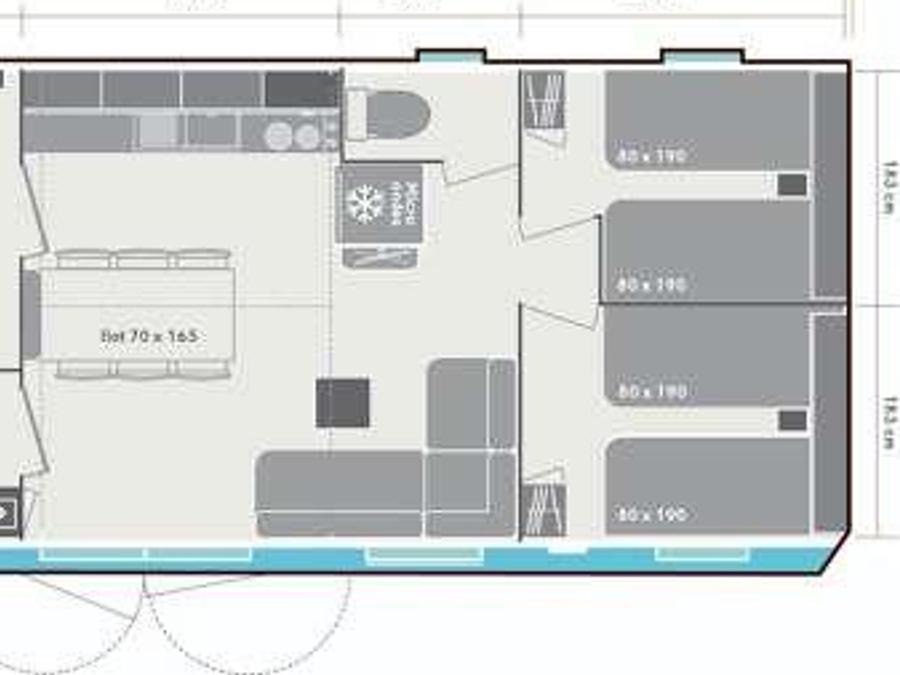 Mobilhome 6 personnes - Ophéa Grand Confort 9
