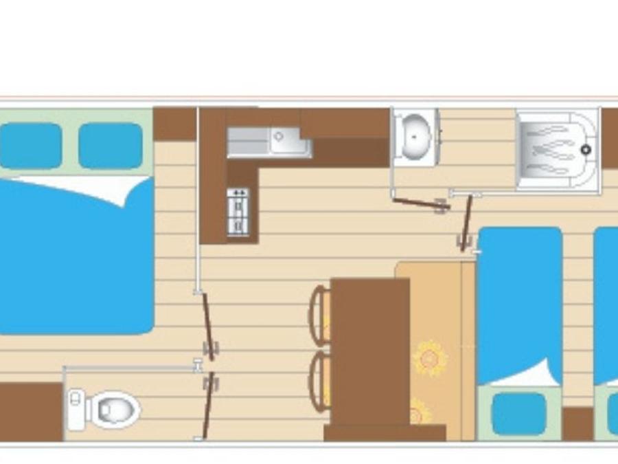 Mobilhome 4 personnes - Cocoon 2 chambres 18m² 1