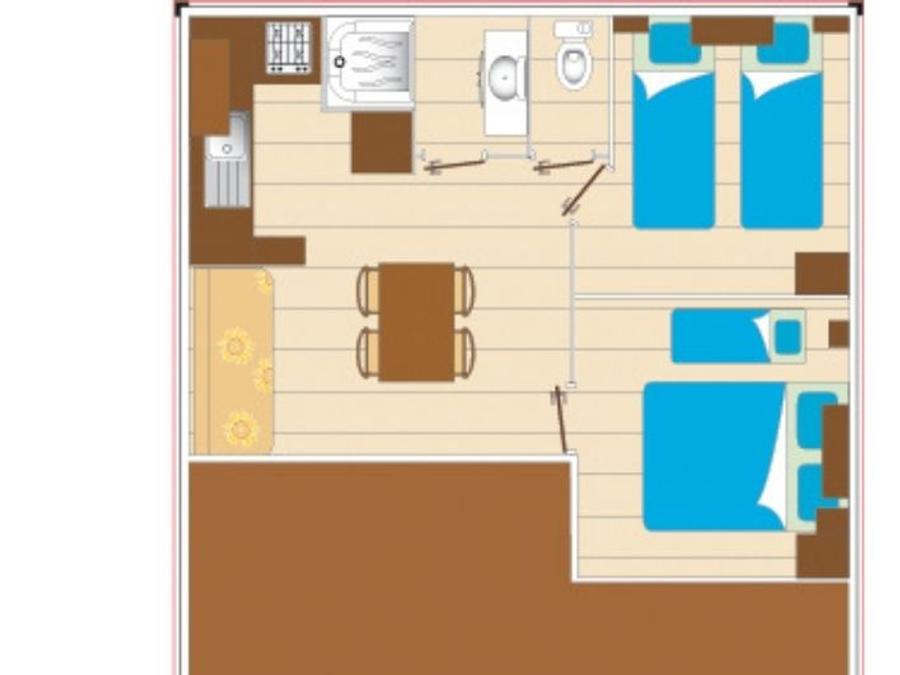 Chalet 4 personnes - Cocoon 2 chambres 26m² 6
