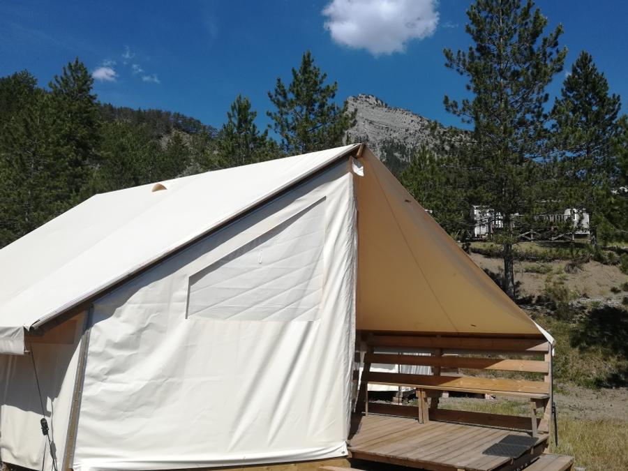 Tente 4 personnes - Tente Junior Standard 17m² (sans sanitaire) 2 chambres + terrasse 1