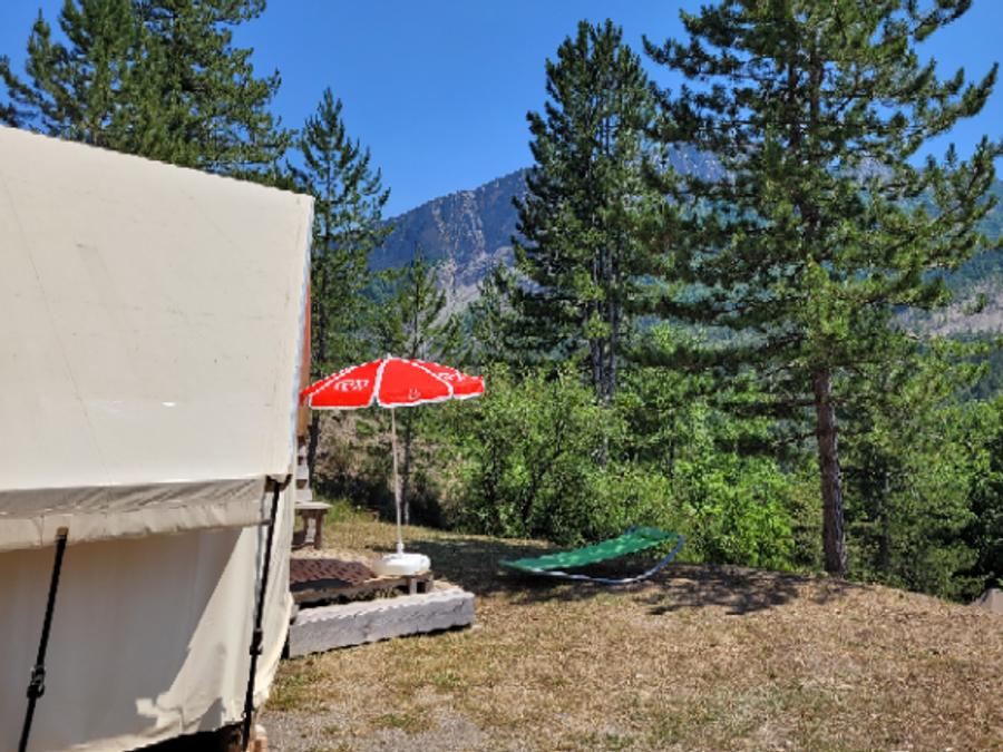 Tente 4 personnes - Tente Junior Standard 17m² (sans sanitaire) 2 chambres + terrasse 5