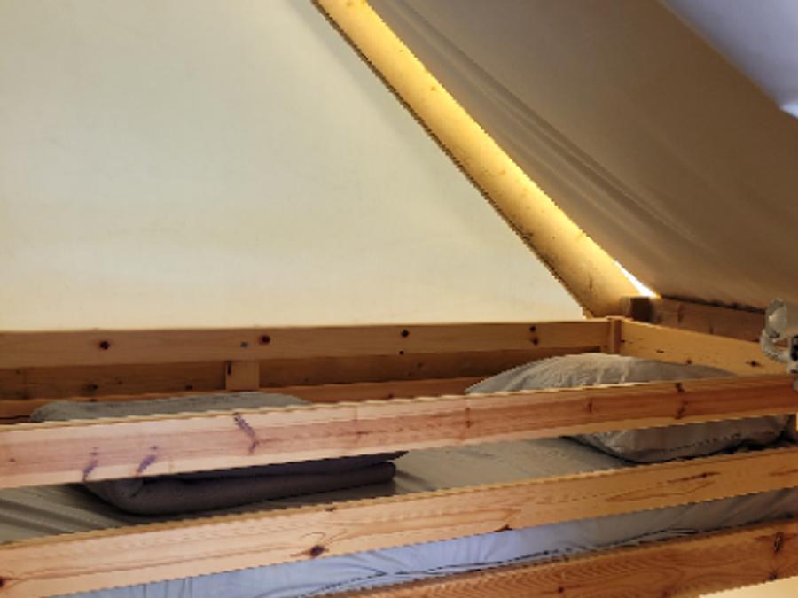 Tente 4 personnes - Tente Junior Standard 17m² (sans sanitaire) 2 chambres + terrasse 12