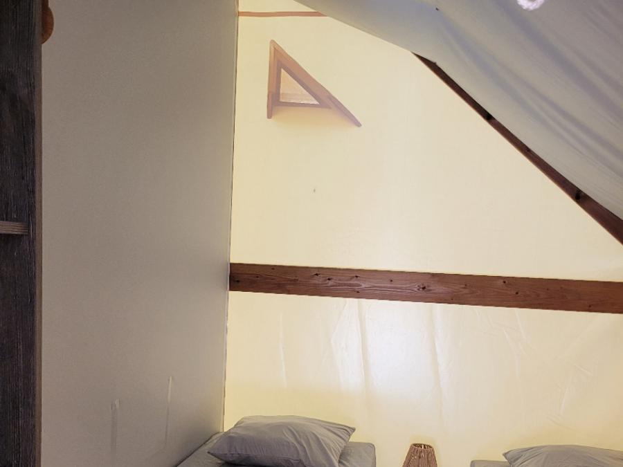 Tente 4 personnes - Tente junior Standard 21m² (sans sanitaire) 2 chambres + terrasse 13
