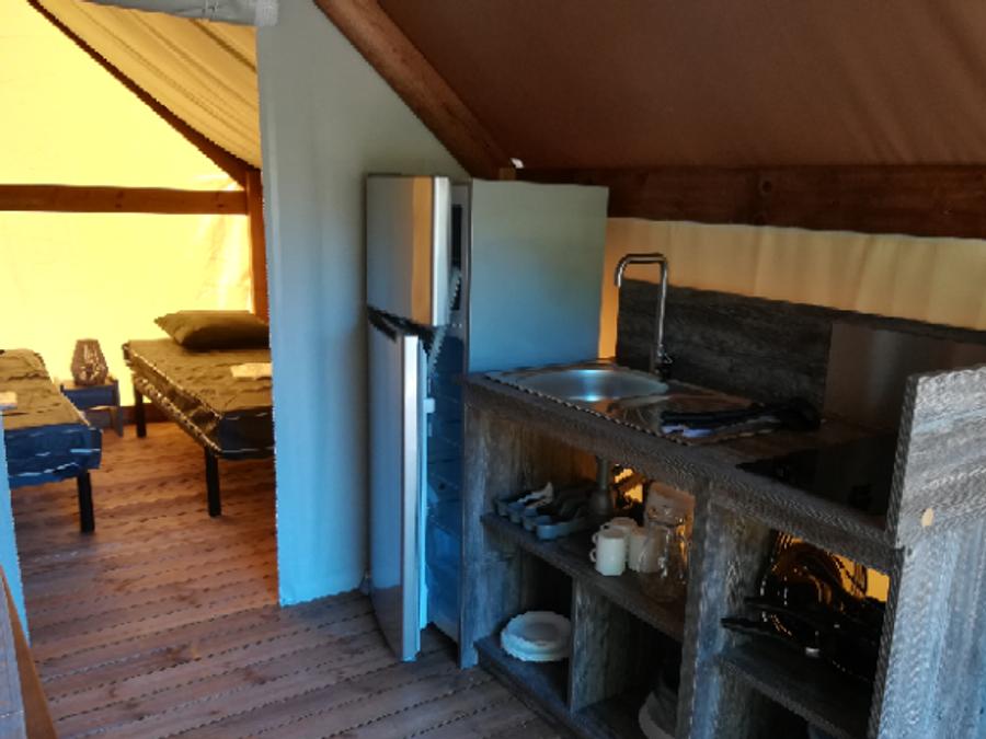 Tente 4 personnes - Tente junior Standard 21m² (sans sanitaire) 2 chambres + terrasse 2