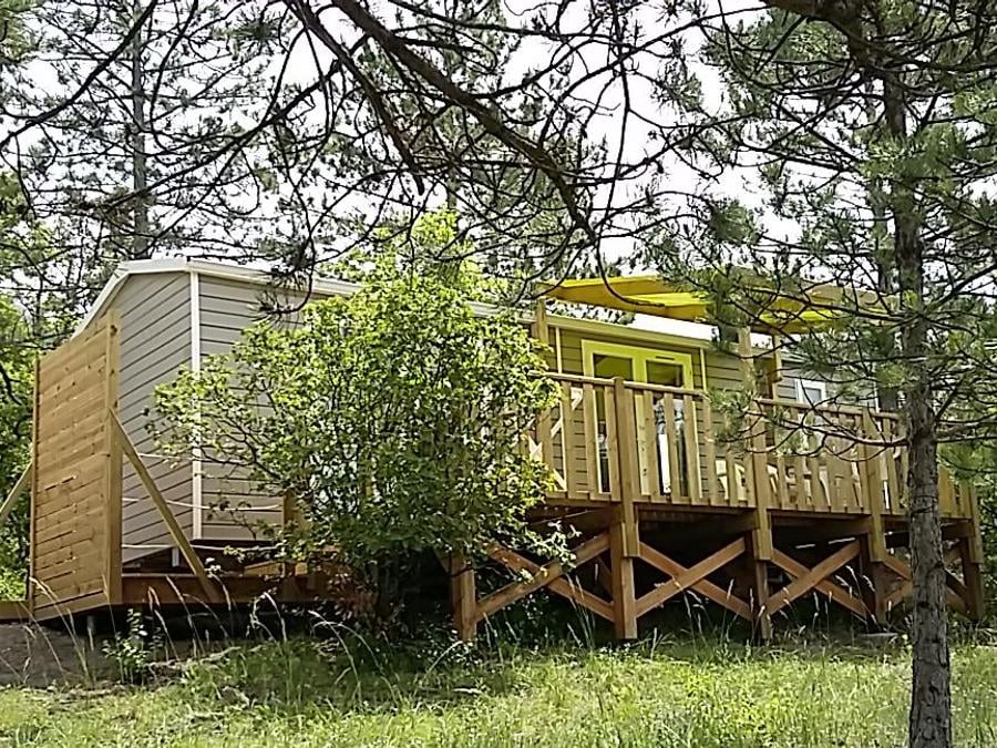 Mobilhome 4 personnes - Mobil-home Confort 26m² 2 chambres + terrasse semi-couverte 6