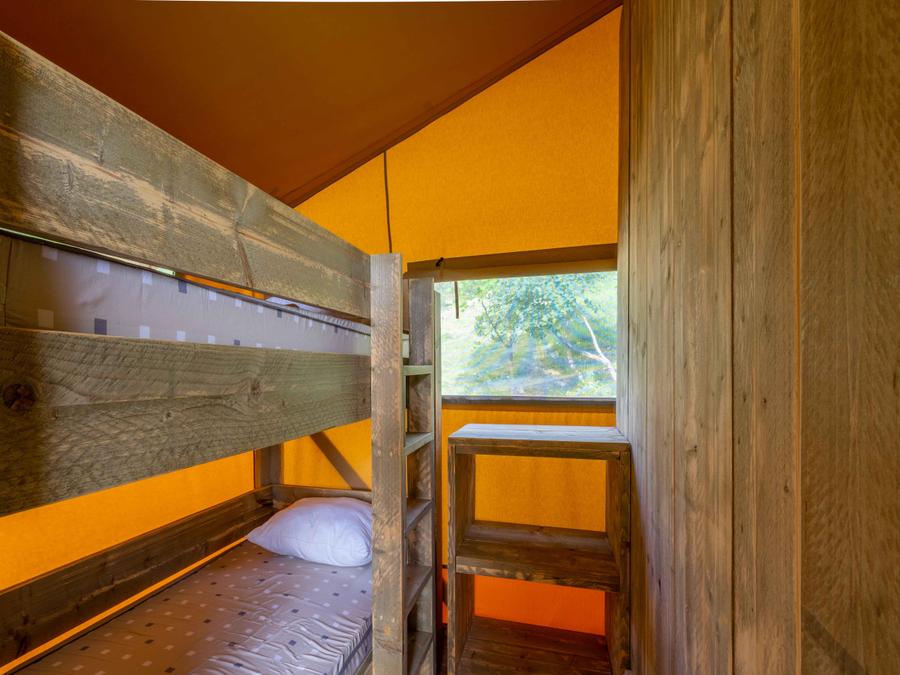 Tente 4 personnes - Tente Lodge Premium 27m² 2 chambres + terrasse 16m² 7