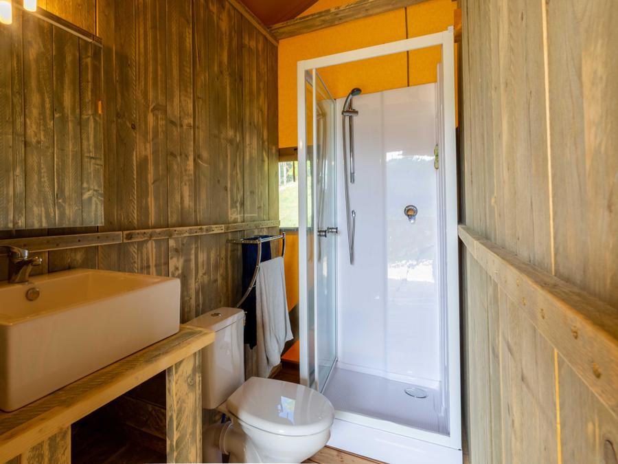 Tente 4 personnes - Tente Lodge Premium 27m² 2 chambres + terrasse 16m² 5