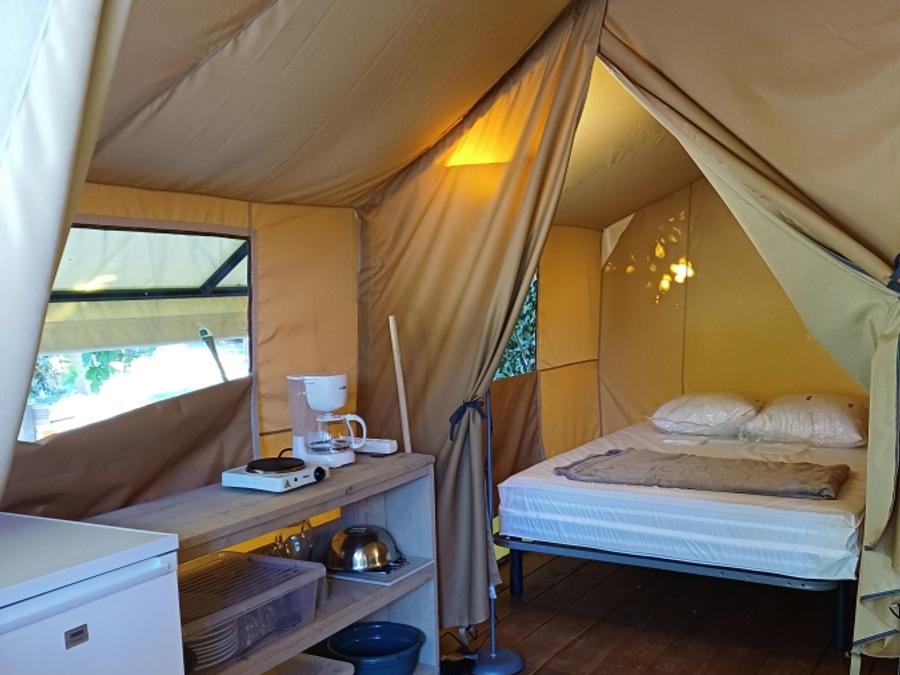 Tente en toile et en bois 5 personnes - Ecolodge 7