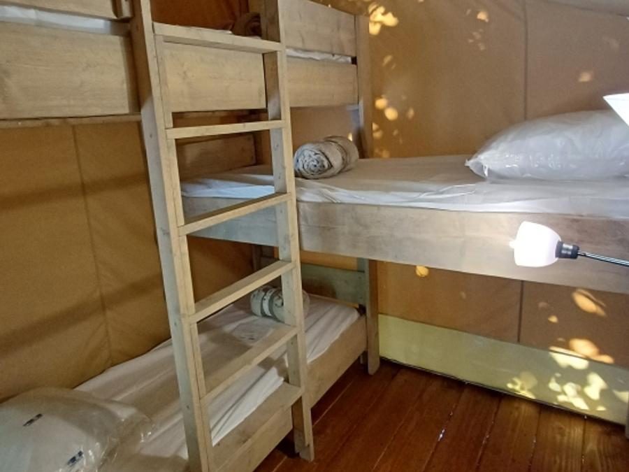 Tente en toile et en bois 5 personnes - Ecolodge 8