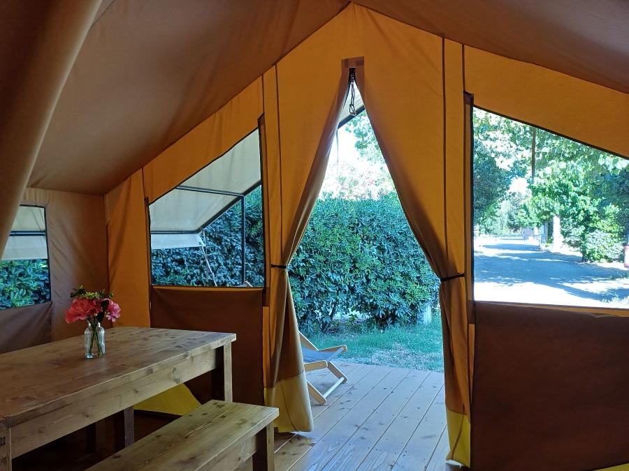 Tente en toile et en bois 5 personnes - Ecolodge 9