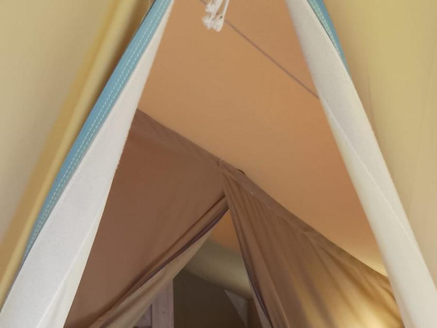 Tente en toile et en bois 5 personnes - Ecolodge 3