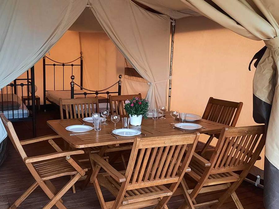 Tente en toile et en bois 4 personnes - LOUBRESSAC 7