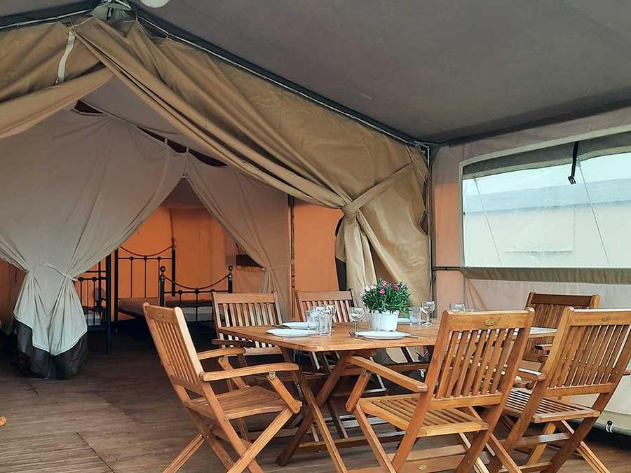 Tente en toile et en bois 4 personnes - LOUBRESSAC 5