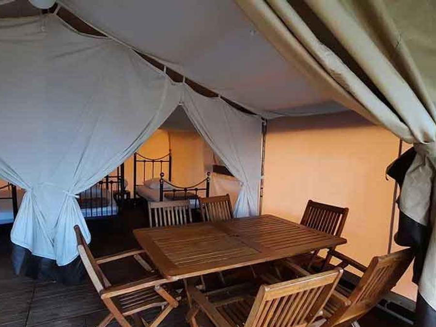 Tente en toile et en bois 4 personnes - LOUBRESSAC 6