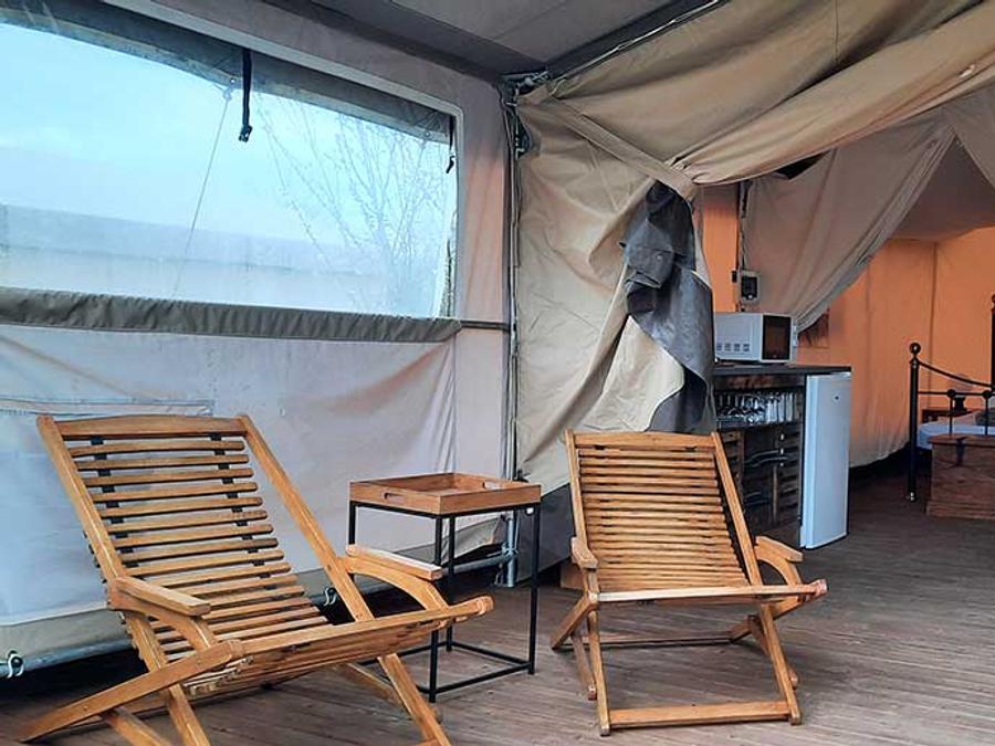 Tente en toile et en bois 4 personnes - LOUBRESSAC 4