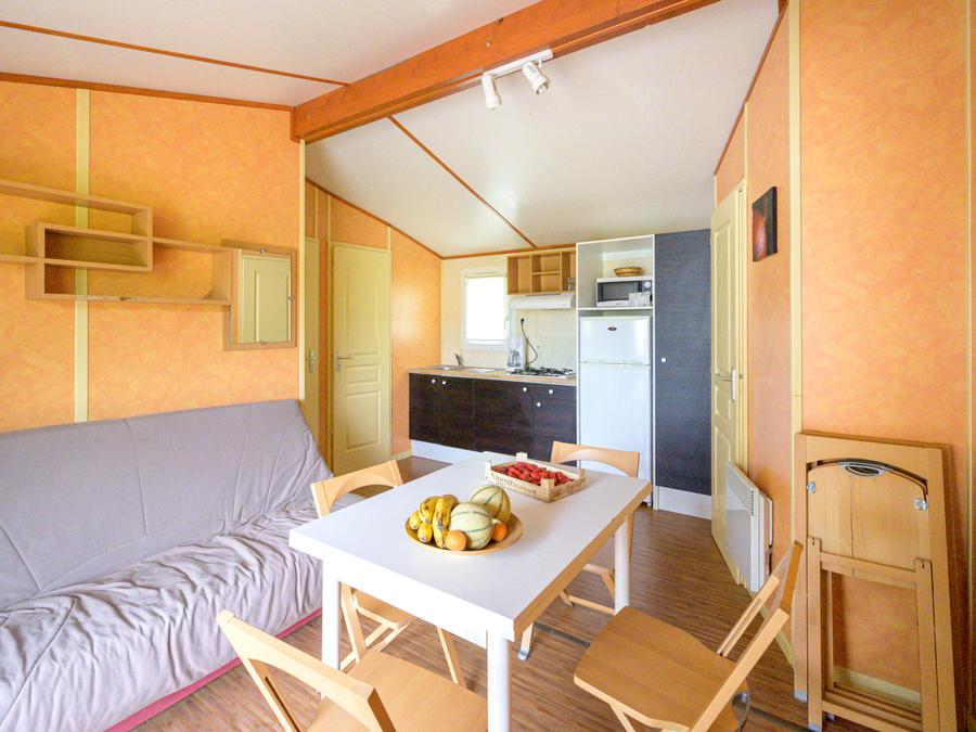 Chalet 6 personnes - Chalet Premium 29m² / 3 chambres - Terrasse couverte + Tv + LV + clim 6 pers 2