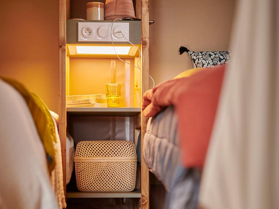 Tente en toile et en bois 4 personnes - Woodlodge Vue Loire Confort 26m² - 2 chambres + terrasse 4 pers 8