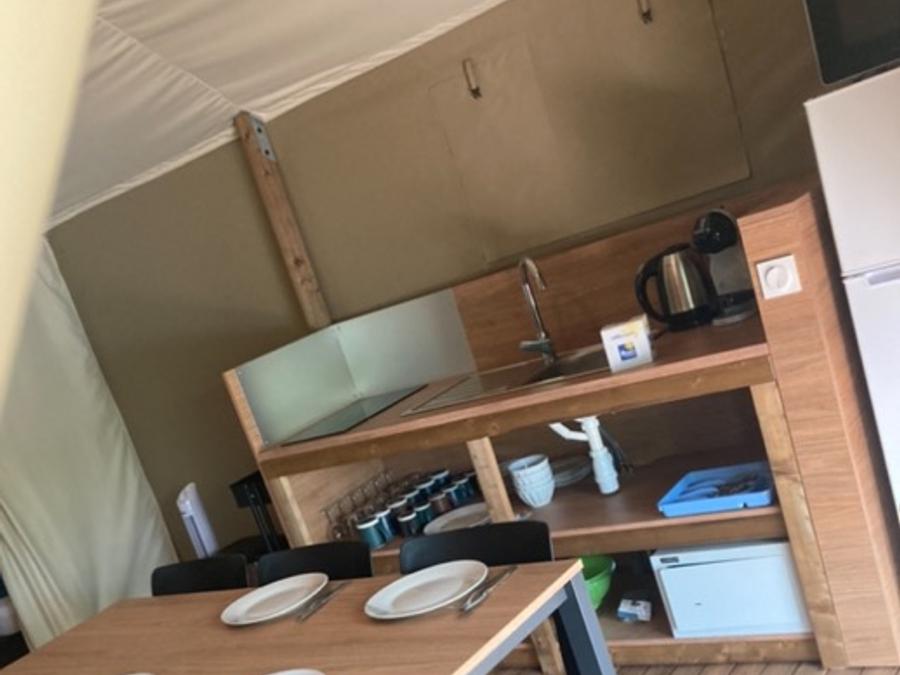 Tente en toile et en bois 4 personnes - Woodlodge Vue Loire Confort 26m² - 2 chambres + terrasse 4 pers 6