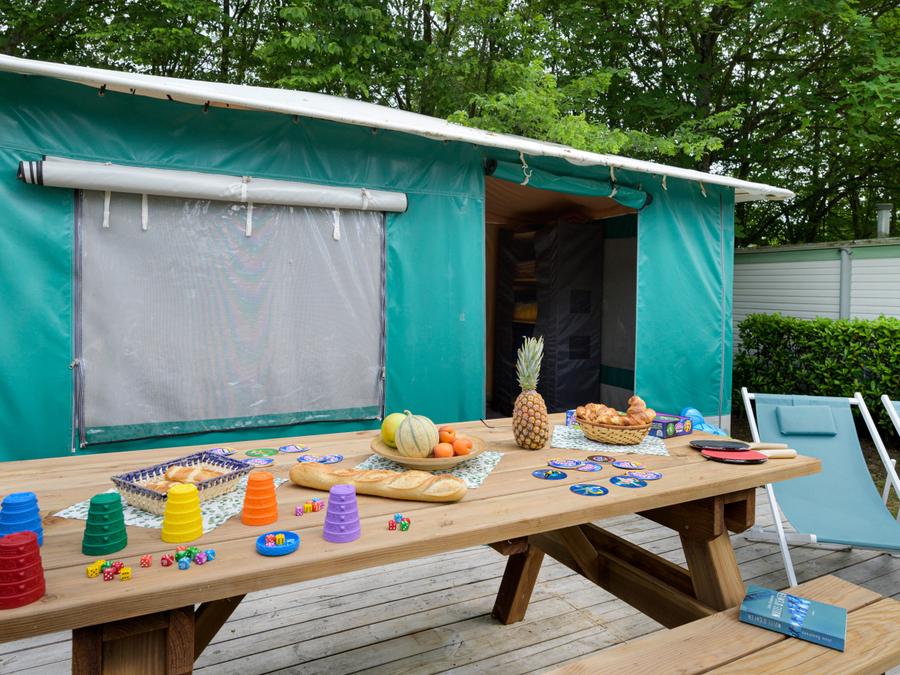 Tente 4 personnes - Tente Caraïbe Standard 16m² /2 chambres ( sans sanitaires) 4 pers 4
